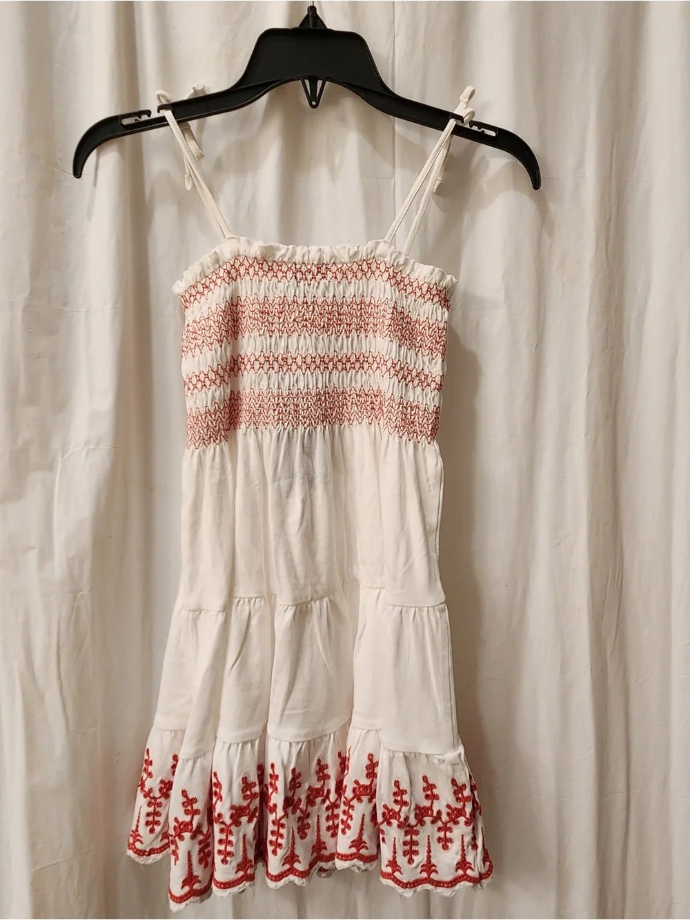 NWT Polo Ralph Lauren Smocked Eyelet‎ Embroidered Cotton Jersey Dress Classic
